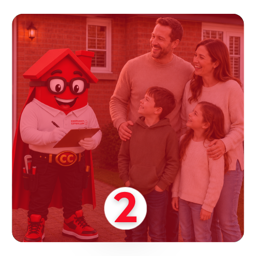 3 simple steps step 2 emergency cover